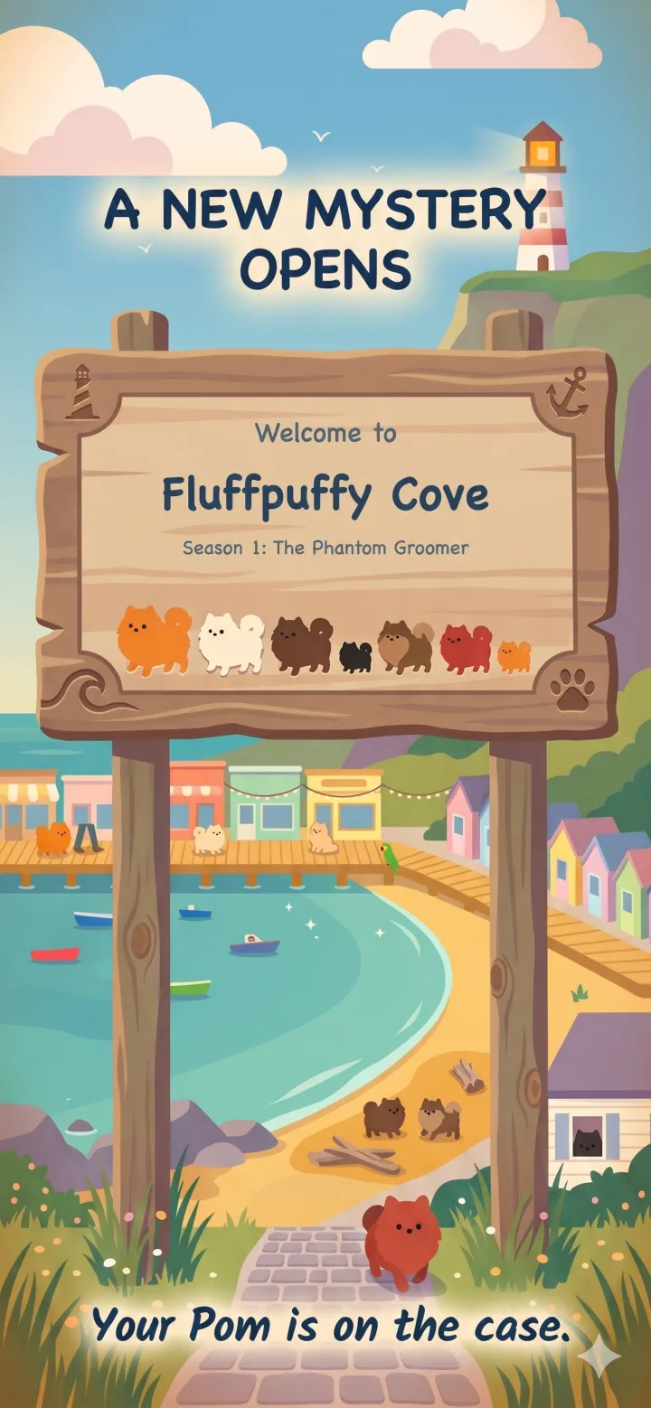 Fluffpuffy Cove, season one: a seaside illustrated mystery story