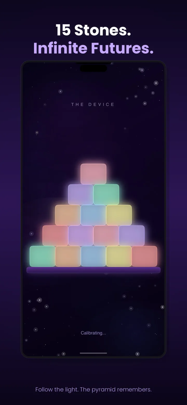 The Device app: the fifteen-stone pastel pyramid